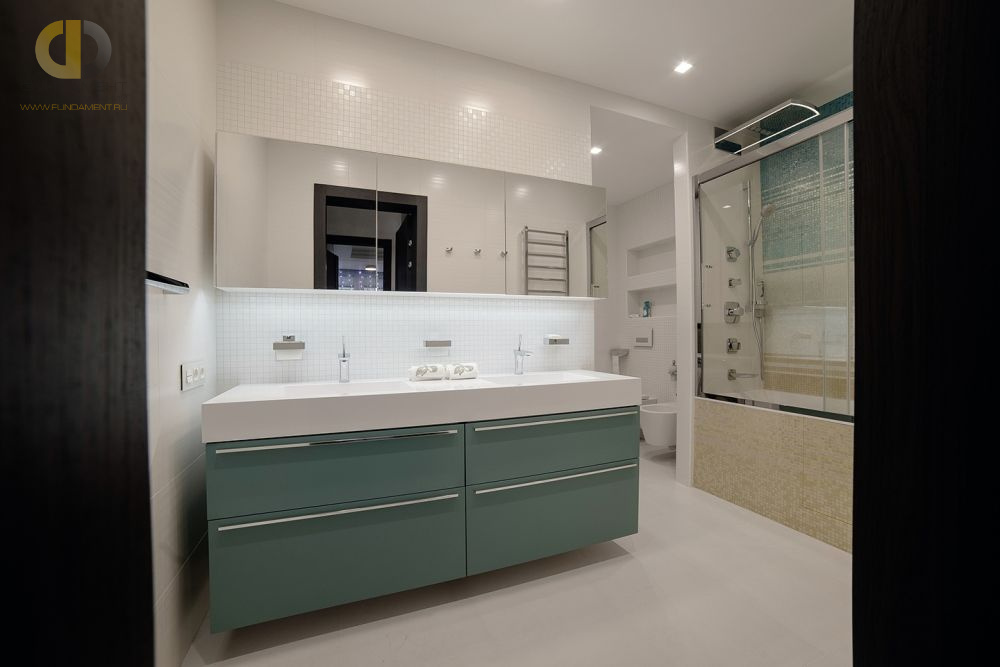 Ремонт ванной в четырёхкомнатной квартире 137 кв.м в современном стиле29