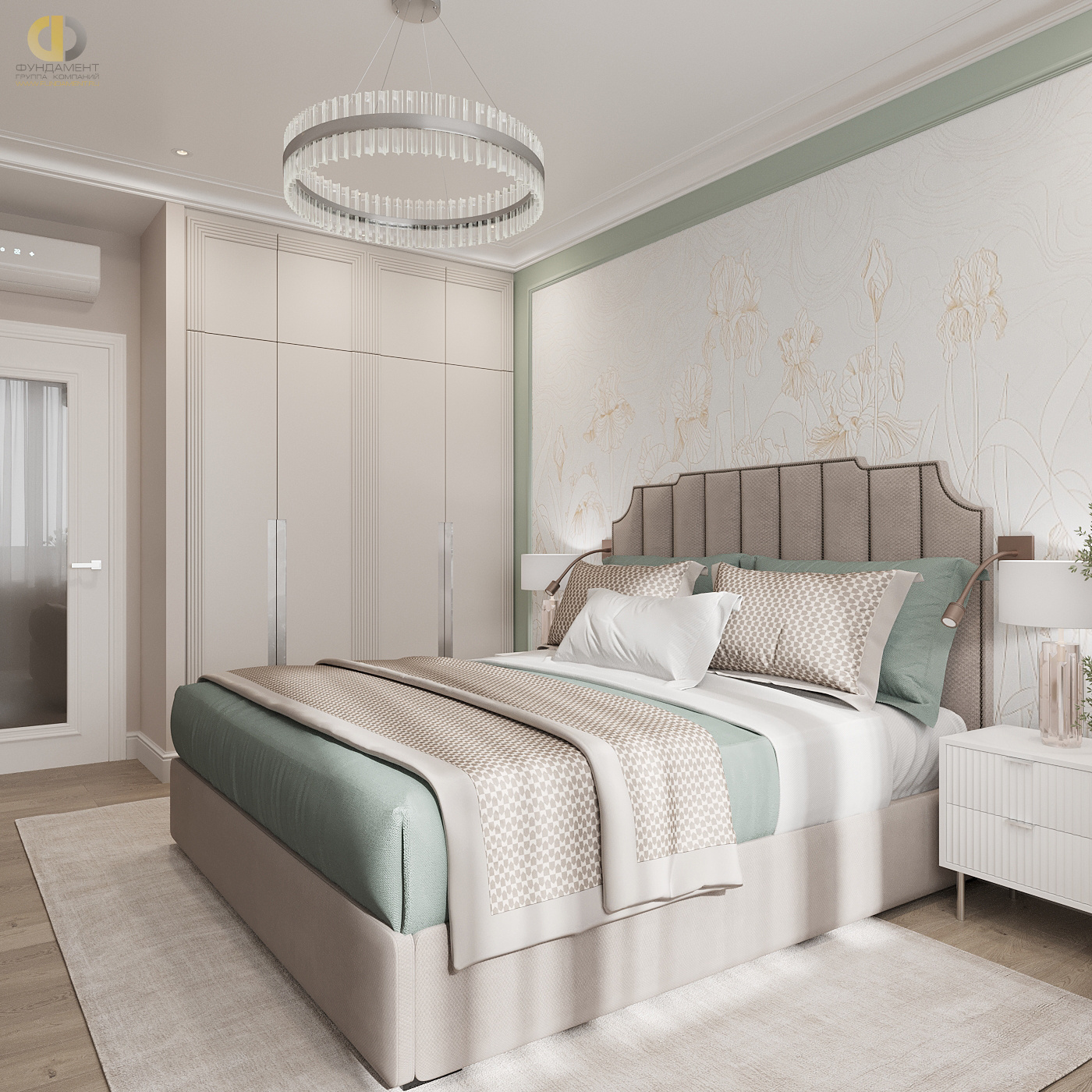 Дизайн спальни в стиле неоклассическом – фото 109