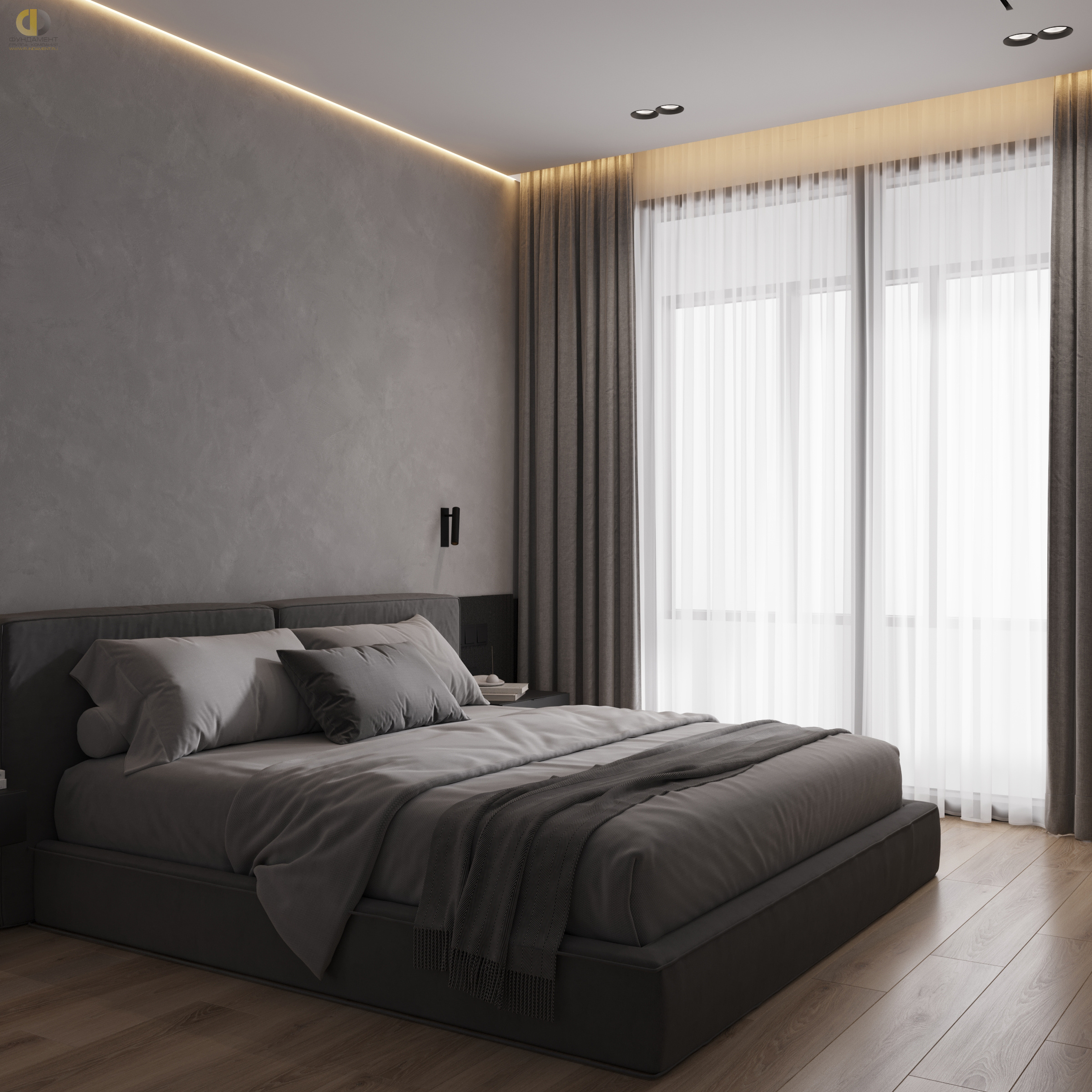 Дизайн спальни в стиле манимализском – фото 20