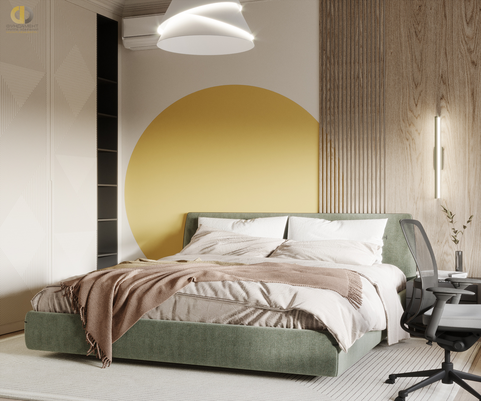 Дизайн спальни в стиле  – фото 162
