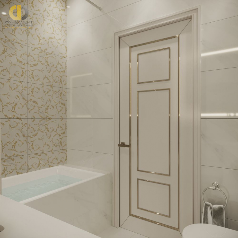 Дизайн интерьера ванной в трёхкомнатной квартире 126 кв.м в стиле неоклассика24