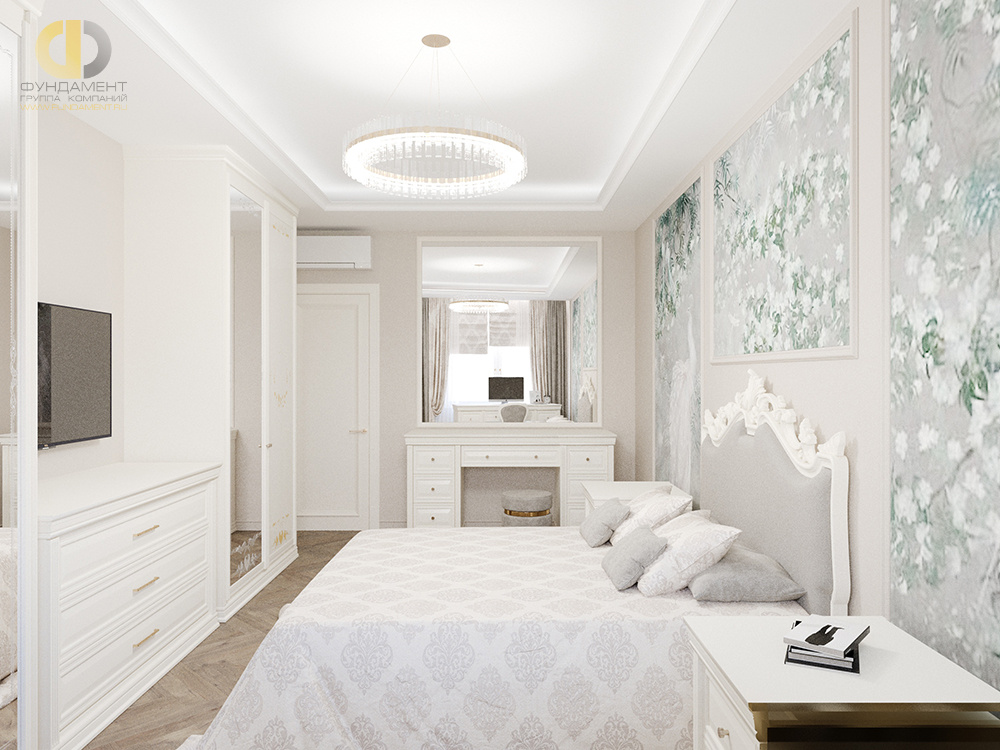Дизайн спальни в стиле классическом – фото 193