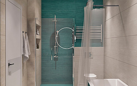 Дизайн интерьера ванной в трёхкомнатной квартире 85 кв.м в современном стиле13