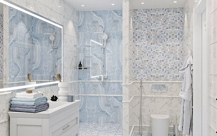 Дизайн интерьера ванной в двухкомнатной квартире 100 кв.м в стиле ар-деко11