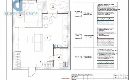 Дизайн-проект квартиры 47 кв. м в стиле прованс в Одинцово. Стр.15