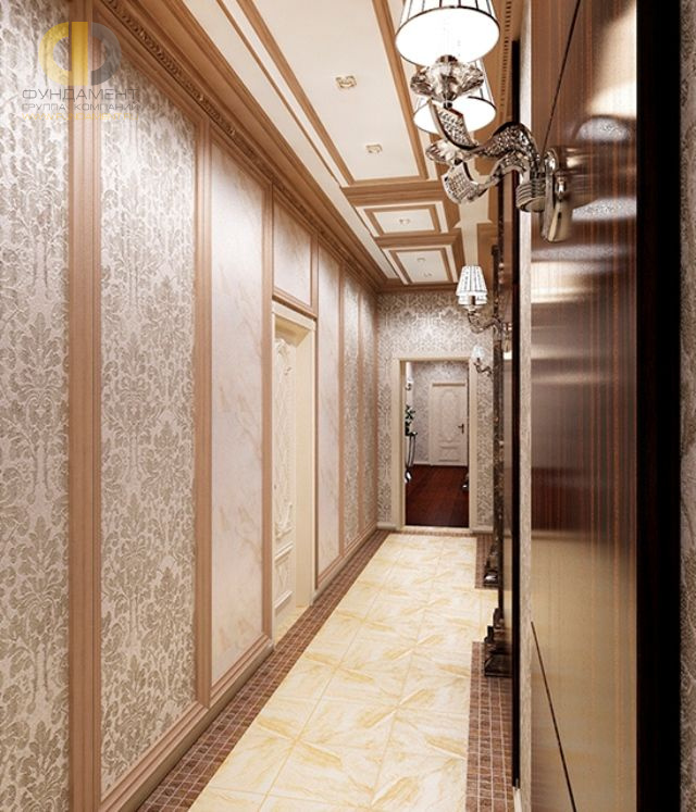 Дизайн коридора в арт-деко стиле – фото 1396