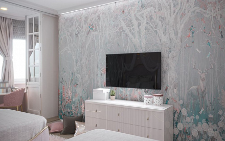 Дизайн интерьера детской в трёхкомнатной квартире 127 кв. м в стиле неоклассика 17