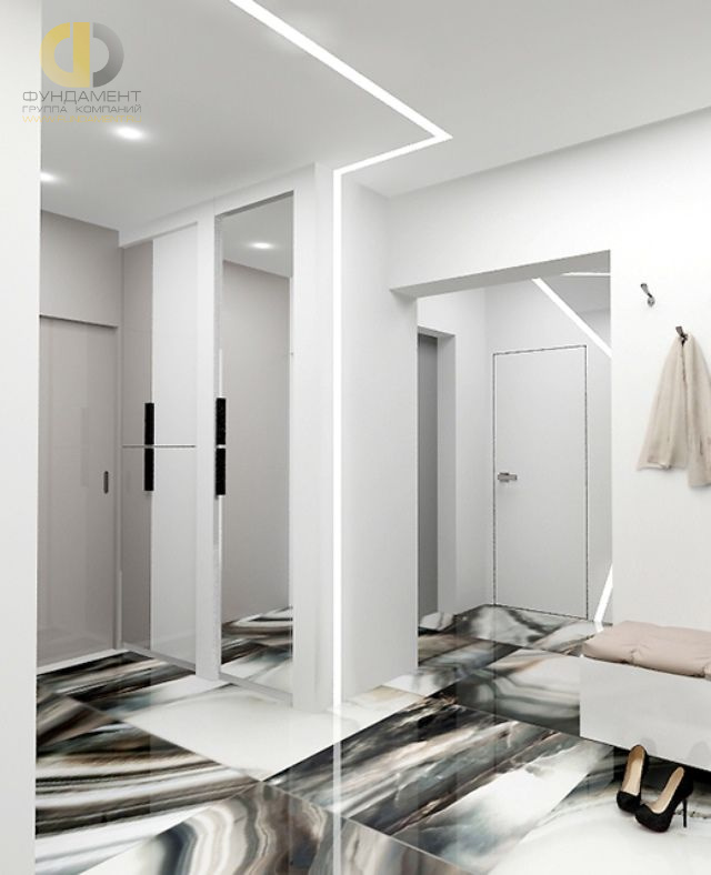 Дизайн коридора в cовременном стиле  – фото 1402