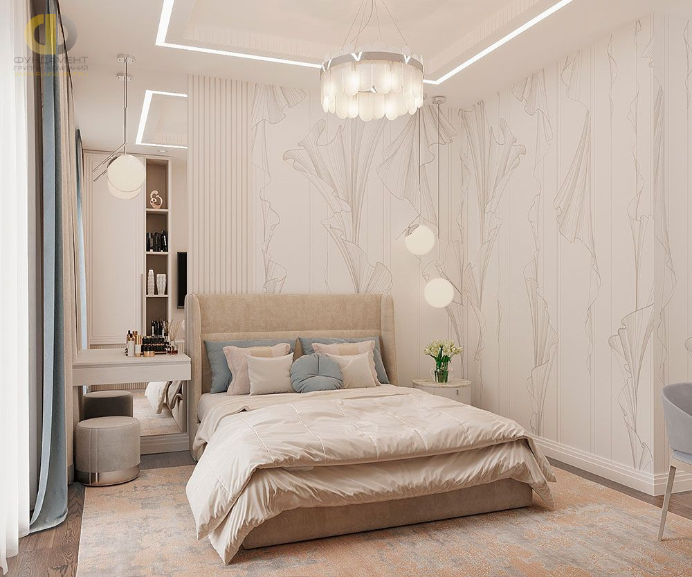 Дизайн спальни в стиле арт-деко – фото 396