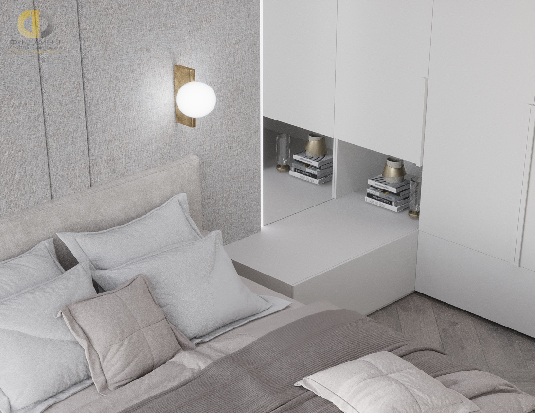 Дизайн спальни в стиле манимализском – фото 271