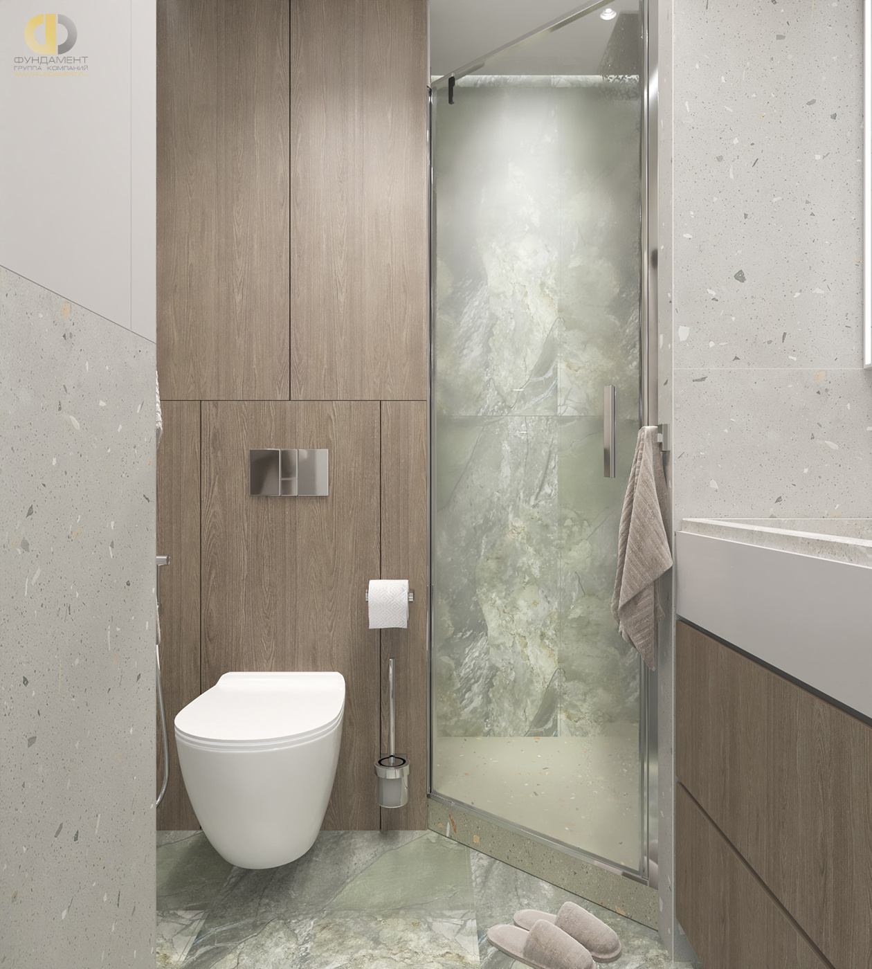 Дизайн ванной в стиле cовременном – фото 119