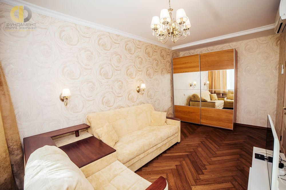 Ремонт спальни в трёхкомнатной квартире 86 кв.м в классическом стиле2