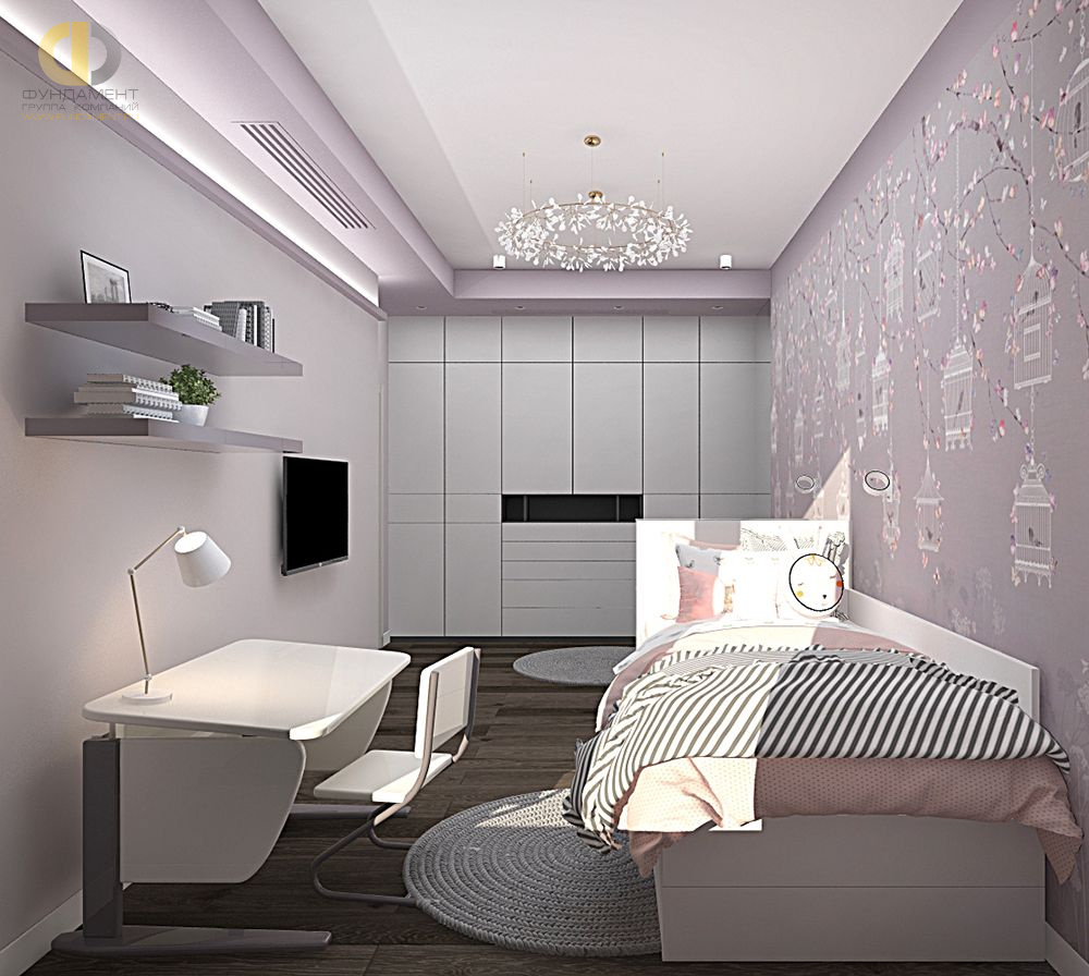 Дизайн интерьера детской в четырёхкомнатной квартире 107 кв.м в современном стиле25