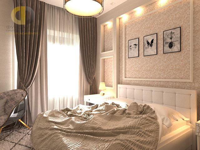 Дизайн спальни в английском стиле – фото 1905