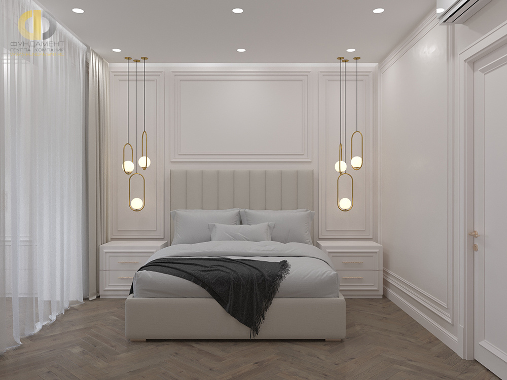 Дизайн спальни в стиле неоклассическом – фото 263