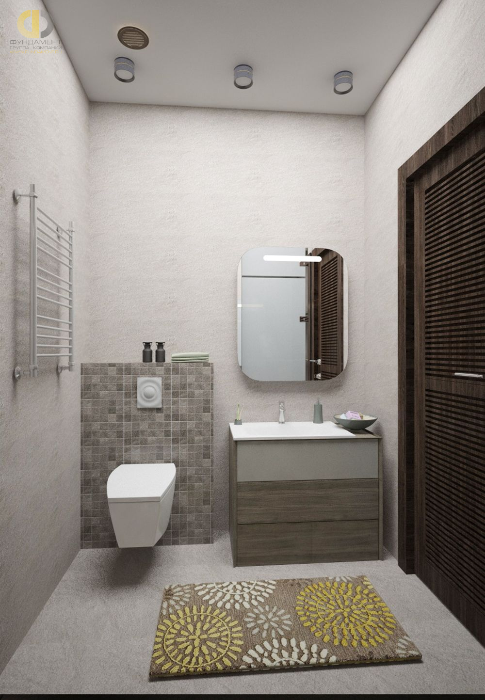 Дизайн ванной в лофт стиле – фото 1728
