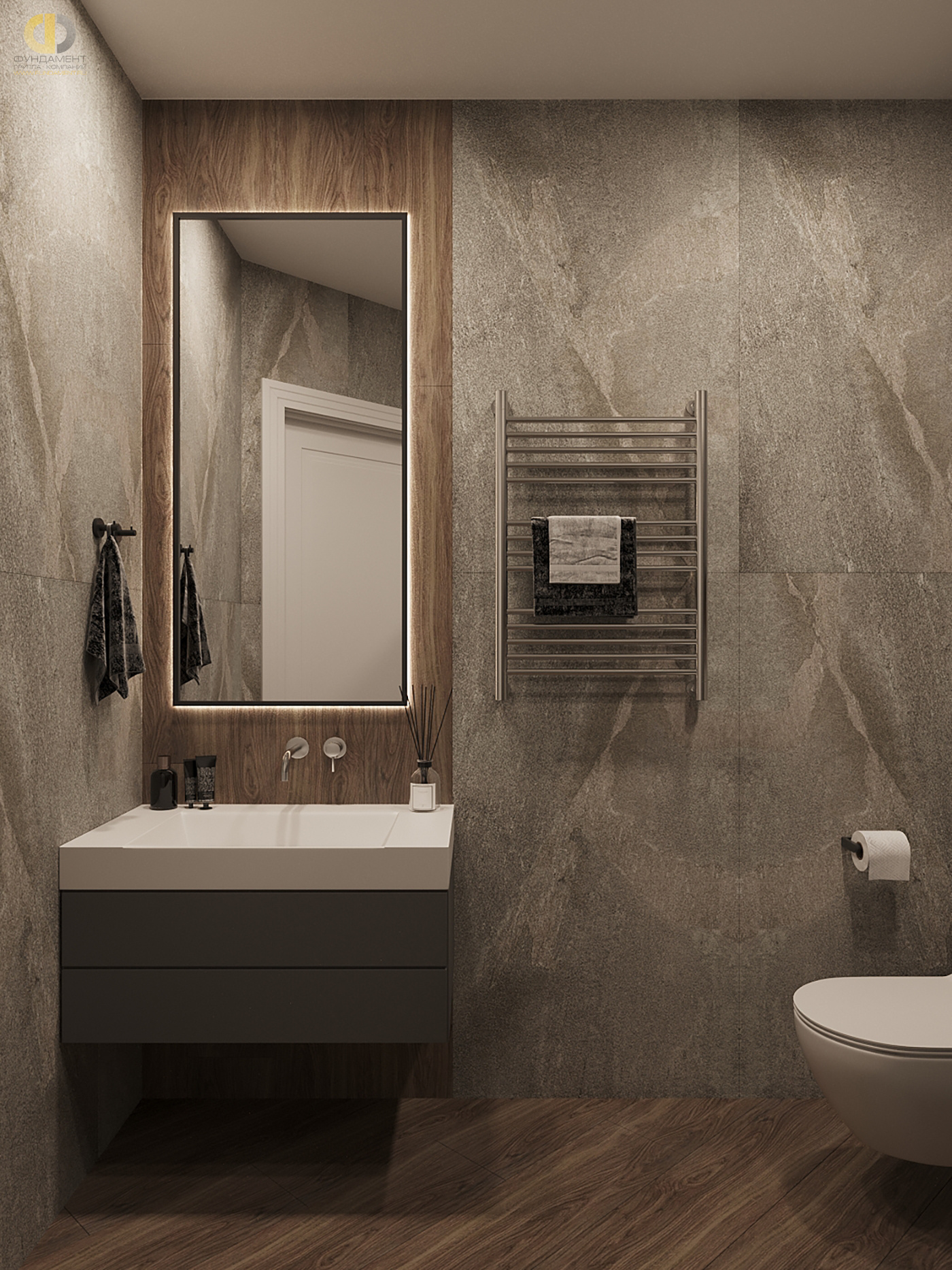 Дизайн ванной в стиле cовременном – фото 109