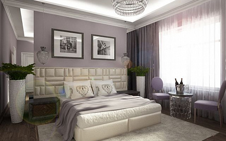 Дизайн спальни в неоклассическом стиле