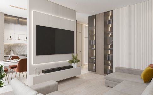 Дизайн интерьера квартиры в ЖК Homecity, 110 кв.м.