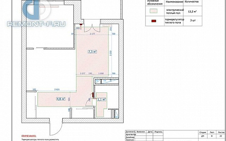 Дизайн-проект квартиры 47 кв. м в стиле прованс в Одинцово. Стр.14 Дизайн-проект квартиры 47 кв. м в стиле прованс в Одинцово. Стр.14