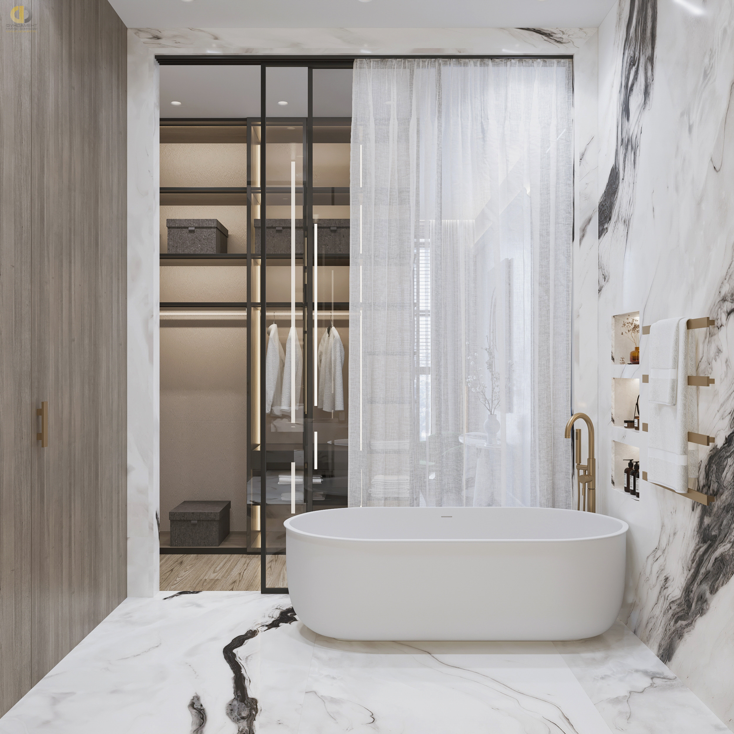 Дизайн ванной в стиле cовременном – фото 242