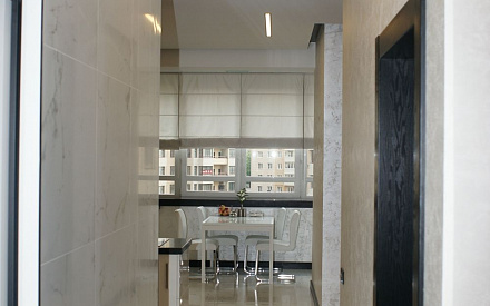 Современный ремонт коридора в двухкомнатной квартире в стиле минимализм