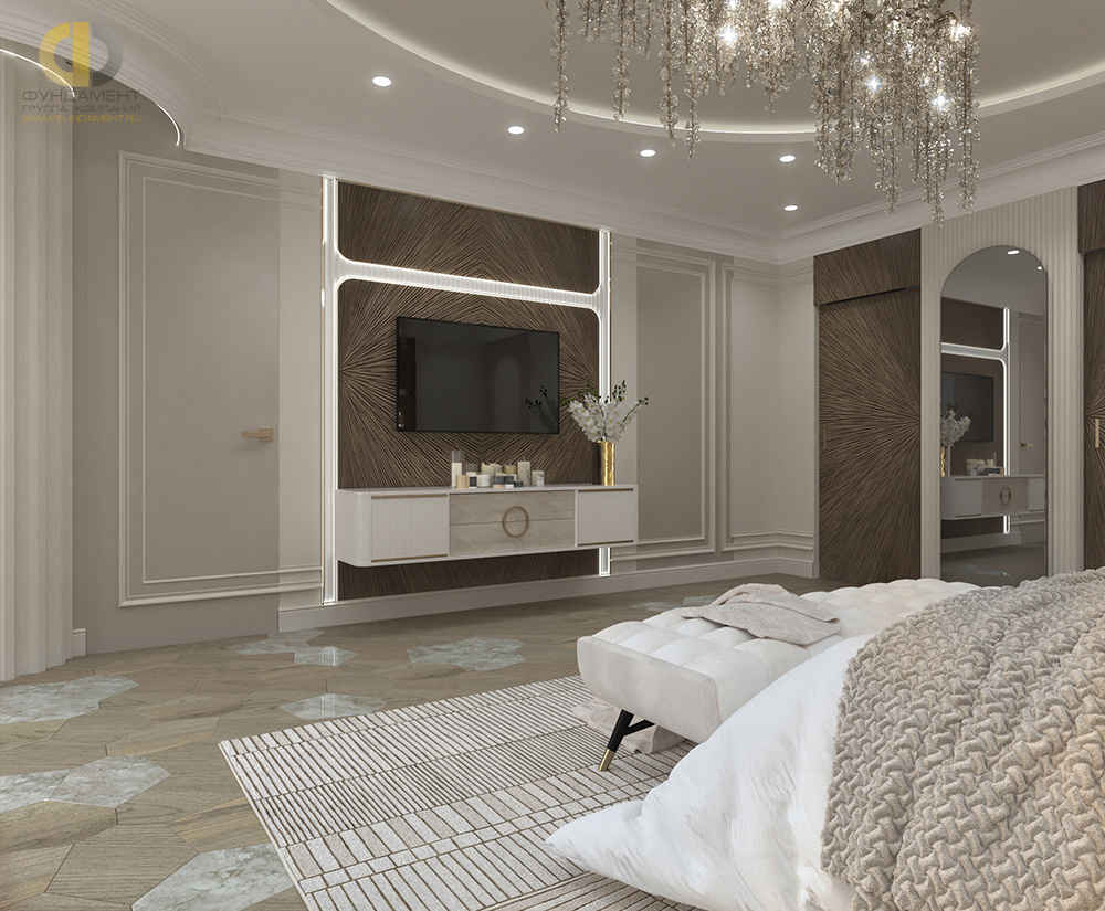Дизайн спальни в стиле арт-деко – фото 361