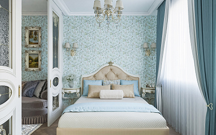 Фото спальни в стиле классическом-7