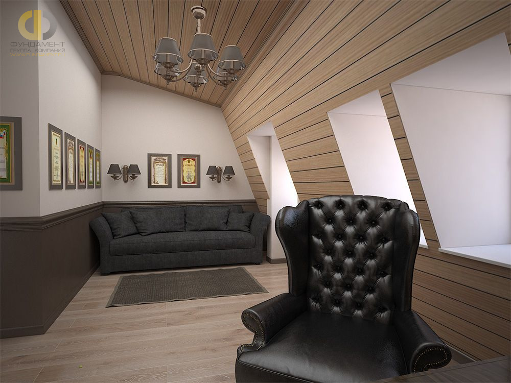 Дизайн кабинета в классическом стиле – фото 328