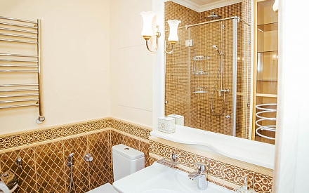 Ремонт ванной в трёхкомнатной квартире 86 кв.м в классическом стиле10