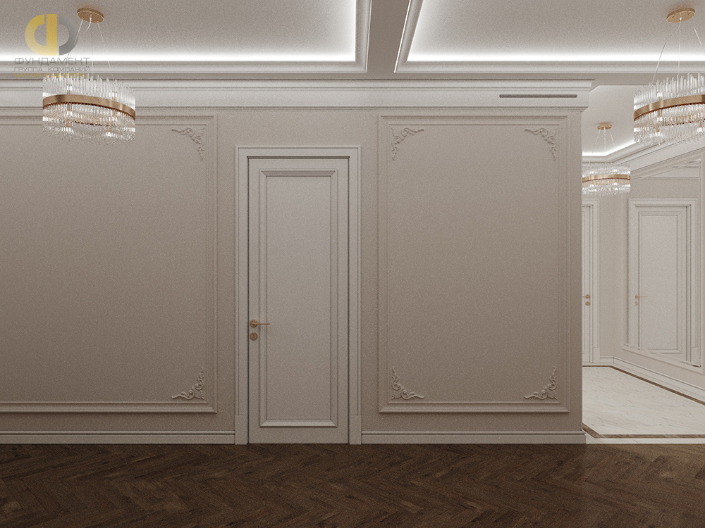 Дизайн коридора в стиле классическом – фото 164