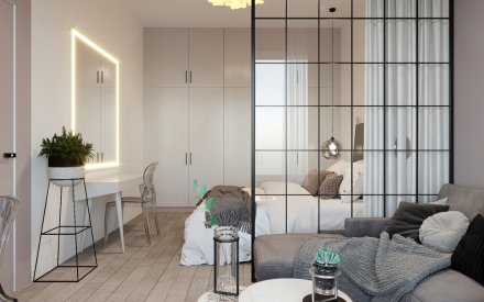 Дизайн квартиры студии