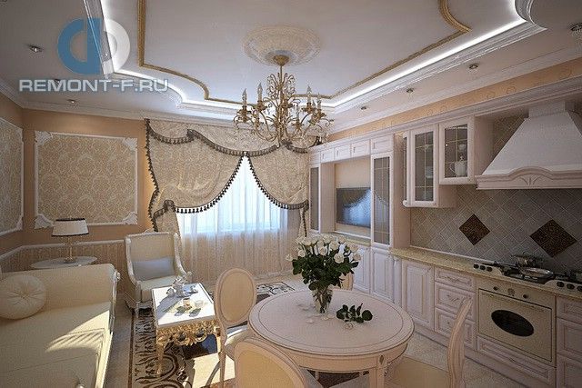 Интерьер гостиной в 5-комнатной квартире в классическом стиле Интерьер гостиной в 5-комнатной квартире в классическом стиле