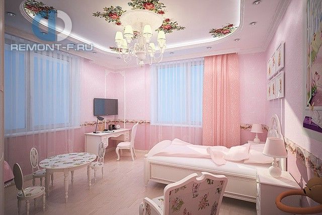 Интерьер детской в 5-комнатной квартире в классическом стиле Интерьер детской в 5-комнатной квартире в классическом стиле