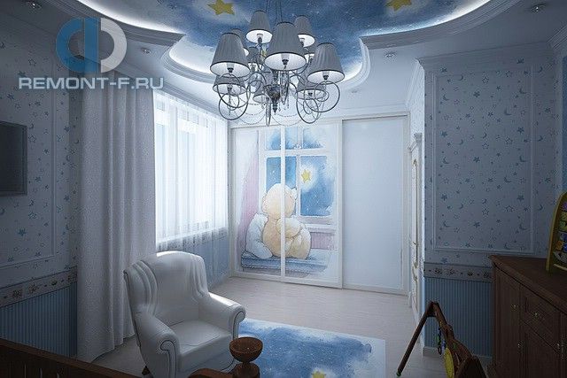Интерьер детской в 5-комнатной квартире в классическом стиле Интерьер детской в 5-комнатной квартире в классическом стиле