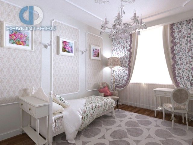 Дизайн-проект детской в трехкомнатной квартире 119 кв. м в Москве