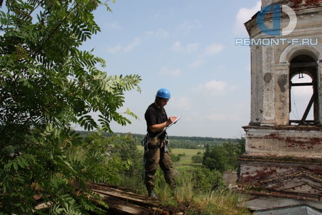 Исследование собора в Козлово Тверской обл. фото 2010 года