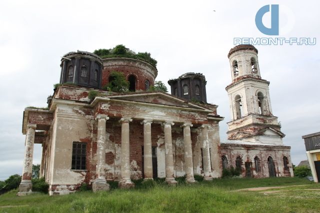 Исследование собора в Козлово Тверской обл. фото 2010 года