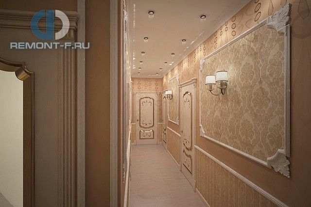 Интерьер коридора в 5-комнатной квартире в классическом стиле Интерьер коридора в 5-комнатной квартире в классическом стиле