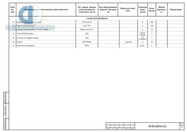 Проект слаботочных систем (240 кв.м) фото 2015 года Проект слаботочных систем (240 кв.м) фото 2015 года