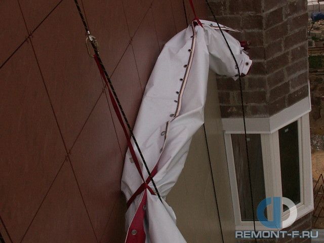 Монтаж рекламного баннера в Пущино фото 2010 года Монтаж рекламного баннера в Пущино фото 2010 года