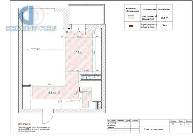 Дизайн-проект квартиры 47 кв. м в стиле прованс в Одинцово. Стр.14 Дизайн-проект квартиры 47 кв. м в стиле прованс в Одинцово. Стр.14