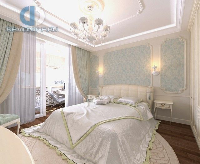 Дизайн-проект спальни в трехкомнатной квартире 119 кв. м в Москве