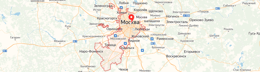 Москва на карте Москва на карте