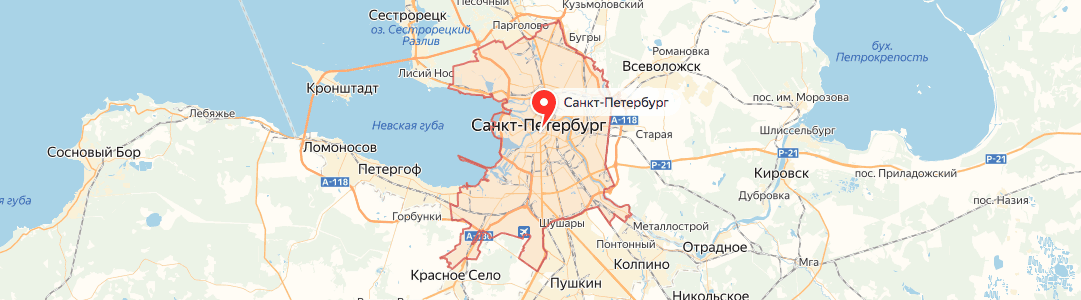 Санкт-Петербург на карте Санкт-Петербург на карте