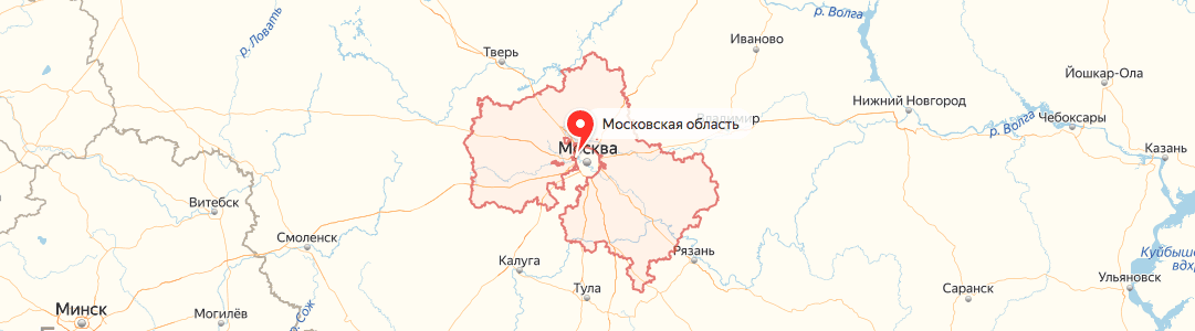Московская область на карте Московская область на карте