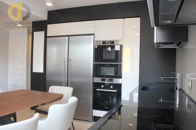 Дизайн интерьера кухни в трехкомнатной квартире