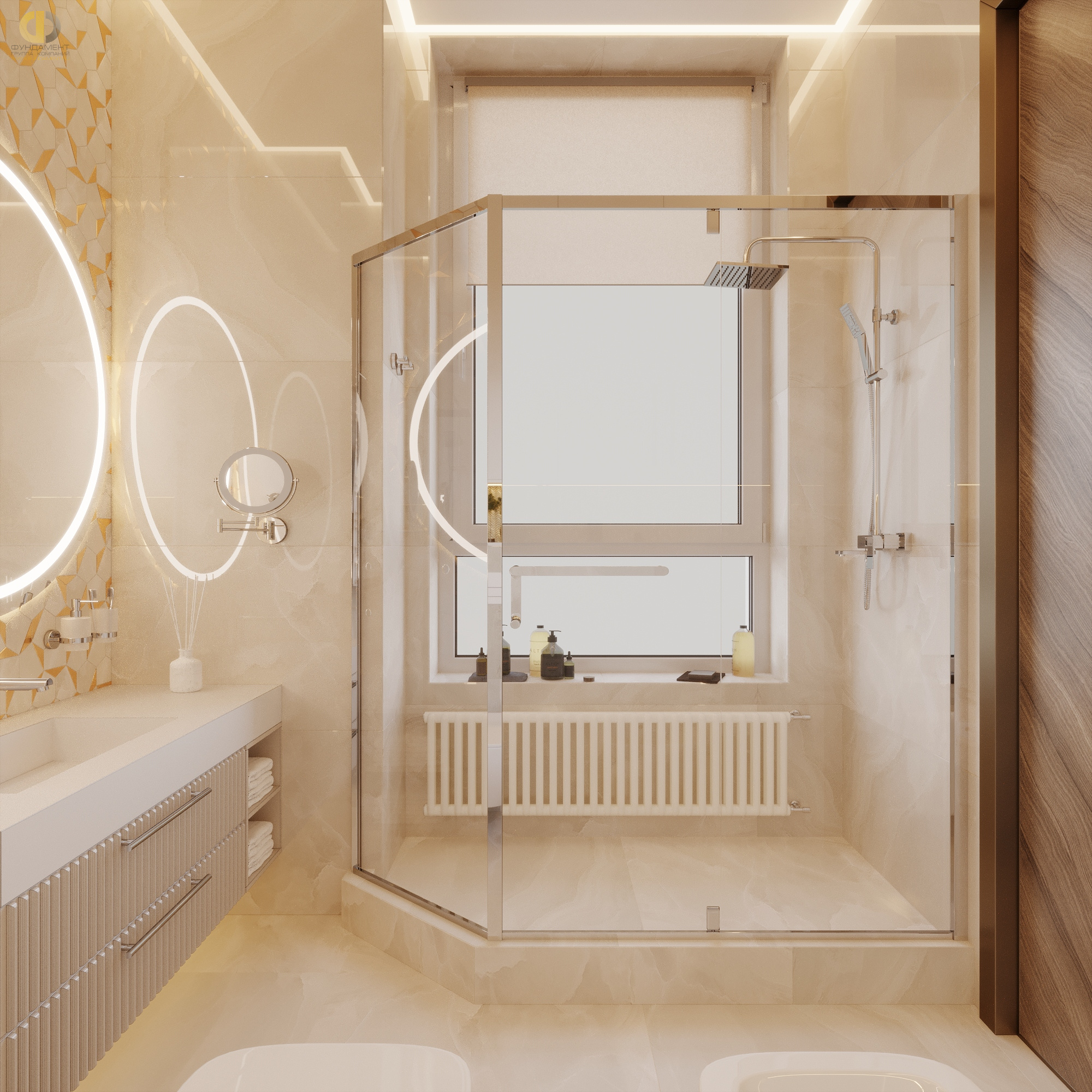 Дизайн ванной в стиле арт-деко – фото 193