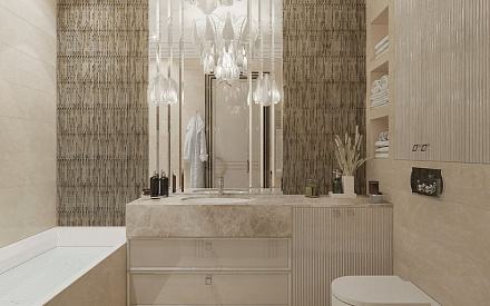 Дизайн интерьера ванной в трёхкомнатной квартире 110 кв.м в стиле ар-деко18