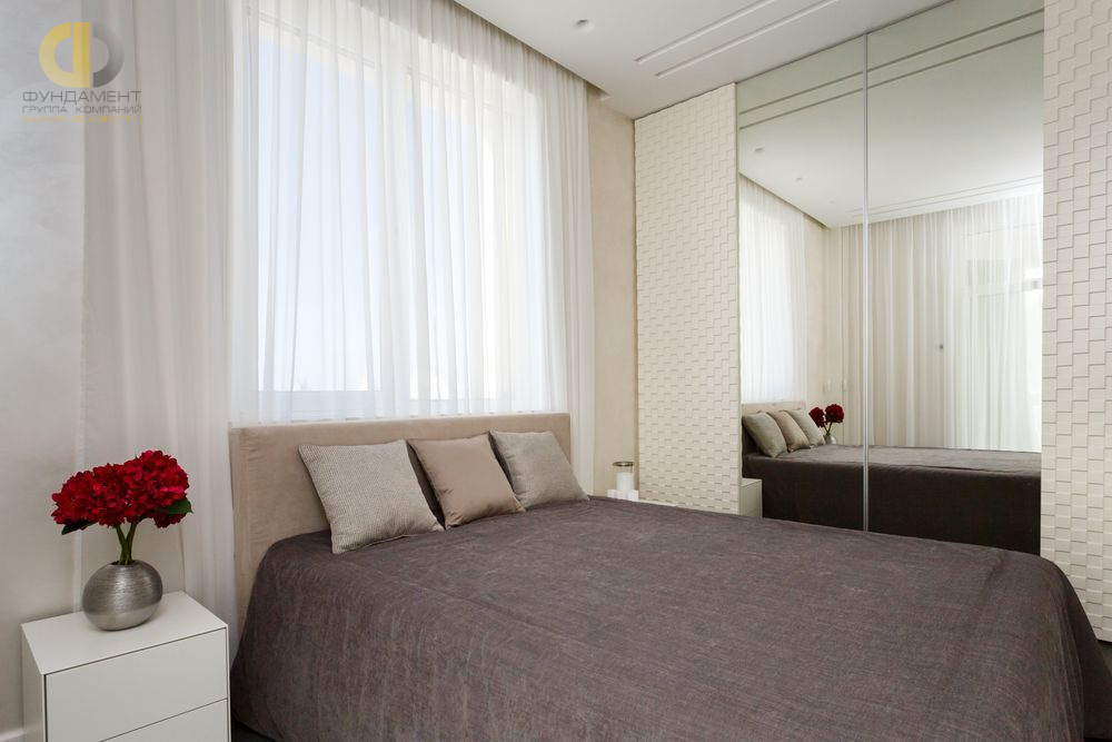 Ремонт  спальни в трехкомнатной квартире 120 кв. м в современном стиле